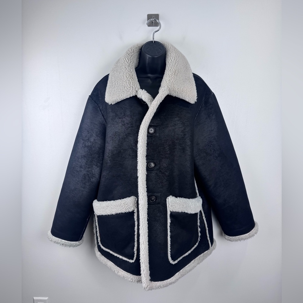 DUNST Unisex‎ Reversible Shearling Jacket Size Small